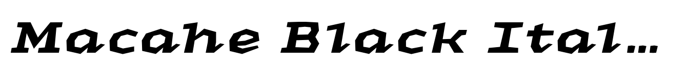 Macahe Black Italic image